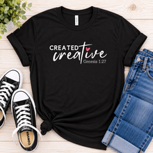 Load image into Gallery viewer, CREATED creative graphic tee