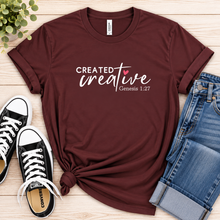 Load image into Gallery viewer, CREATED creative graphic tee
