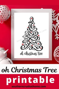 Oh Christmas Tree 8x10 Printable - Southern Crush