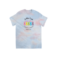 Load image into Gallery viewer, &quot;Craftin&#39; with my Peeps&quot; Spring Craftathon™ Tie-Dye T-Shirt - Southern Crush