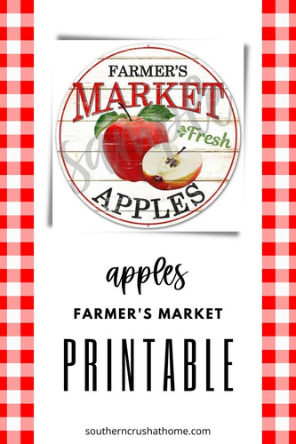 Apples Farmhouse Printable - Southern Crush
