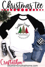 Load image into Gallery viewer, 2021 Christmas CraftathonⓇ T-Shirt - Southern Crush