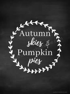 Autumn Skies & Pumpkin Pies - Southern Crush