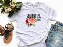 Load image into Gallery viewer, Southern Girl -- Ash Grey Bella Canvas Crewneck Tee - Southern Crush