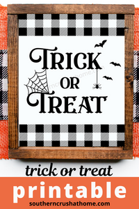 Trick or Treat Halloween Printable - Southern Crush