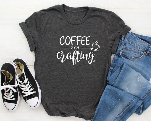 Coffee And Crafting FREE SHIPPING INCLUDED Graphic T-Shirt For Women - Southern Crush