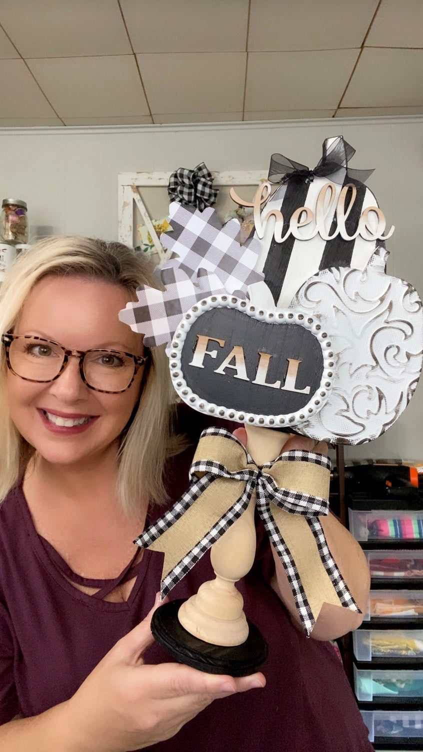 Fall Decor Pumpkin Stand - Southern Crush