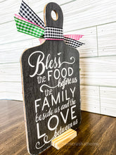 Load image into Gallery viewer, Cutting Board Bunny Craft with Ribbon and Greenery - Southern Crush