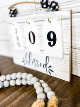 Load image into Gallery viewer, Farmhouse Perpetual Calendar (not all letters are black) - Southern Crush