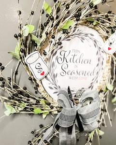 This Kitchen is Seasoned with Love Wreath - Southern Crush